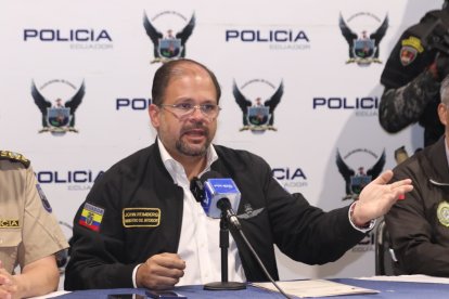 Ministerio del Interior en rueda de prensa.