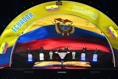La bandera de Ecuador presente en el sorteo del Mundial 2026.