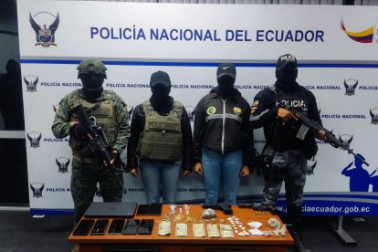 Evidencias de la operación “Gran Centinela I” ejecutada en Ambato.