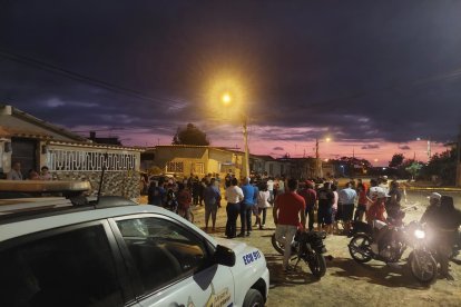 La conmoción en el sector barrial de Muey en donde se produjo el homicidio