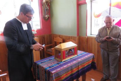Los restos del Santo Hermano Miguel, nacido en Cuenca en 1854, estuvieron en Riobamba en 1978.