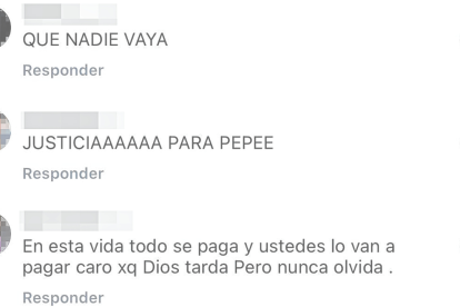 Comentarios que dejan usuarios en la cuenta de la peluquería en la que supuestamente trabaja la mamá de la víctima.