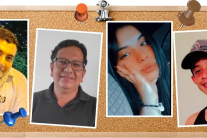 Las cuatro víctimas de la matanza en Playas.