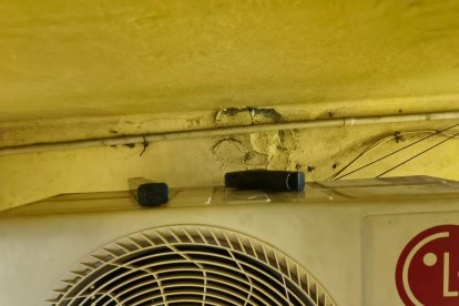 Las evidencias fueron retiradas del aire acondicionado.