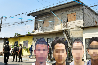 La vivienda donde se registró la masacre de los cuatro hermanos.