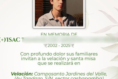 Autoridades del colegio donde estudió la víctima expresaron sus condolencias.