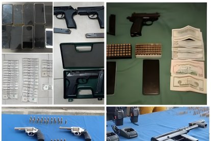 En poder de los criminales detenidos se hallaron armas, municiones, drogas, dinero en efectivo y otros indicios.