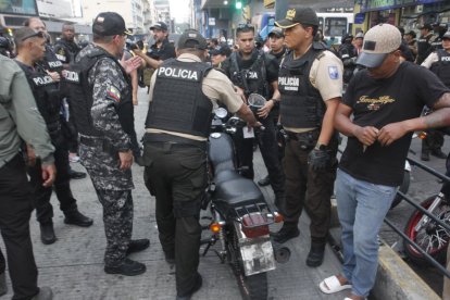 La Policía Nacional participó en el operativo.