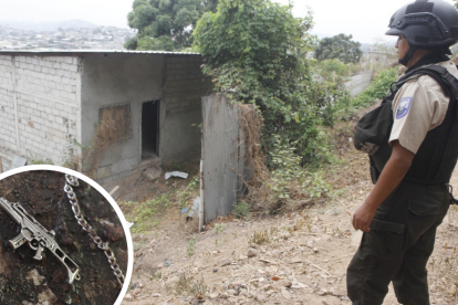 En esta casa fueron encontrados los tres adolescentes. Los brazos, piernas y cabezas estaban dentro de sacos. Los tórax fueron hallados a un costado.