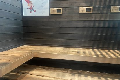 El sauna que utiliza Papá Noel todos los diciembres.