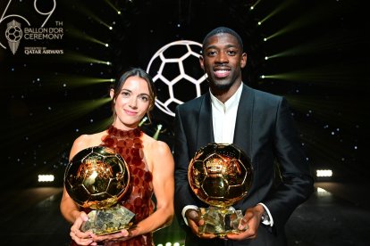 Osmane Dembélé y Aitana Bonmatí fueron reconocidos como los mejores futbolistas del planeta.