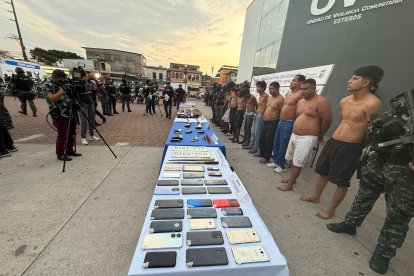 Once sujetos fueron aprehendidos durante esta acción policial.