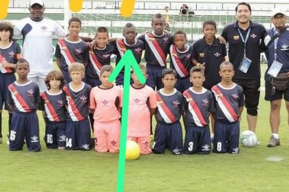 Joel Ordóñez  de pequeño cuando era parte de Norte América.