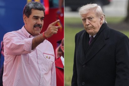 Nicolás Maduro y Donald Trump, enfrentados.