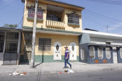 La zona del crimen en Guayaquil.