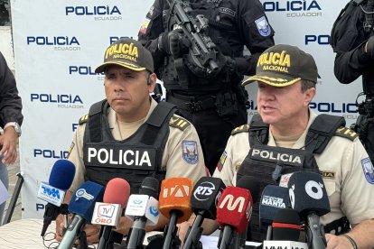 Geovanny Naranjo, comandante policial de la Zona 4, informó sobre la operación policial