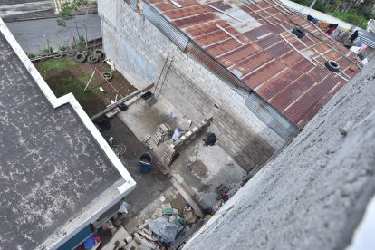 En este lugar fue donde cayó el cuerpo de la víctima.