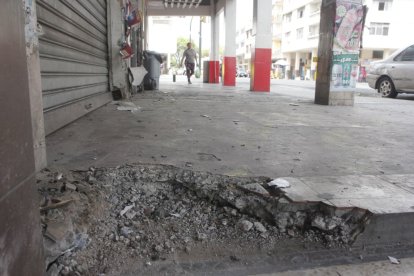 Así quedó la zona afectada en el suburbio de Guayaquil.