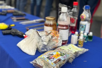 Esta es parte de la evidencia que encontró la Policía.