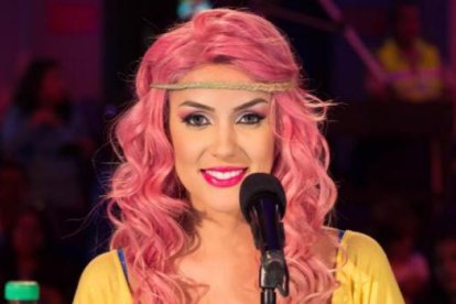 Mafer Ríos también usó varias pelucas en Ecuador Tiene Talento, donde fue jueza.