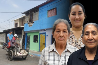 Las dos adultas mayores conversaban en el exterior de esta casa cuando fueron alcanzadas por los tiros.