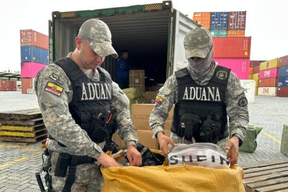 El contenedor transportaba mercancía de origen chino.