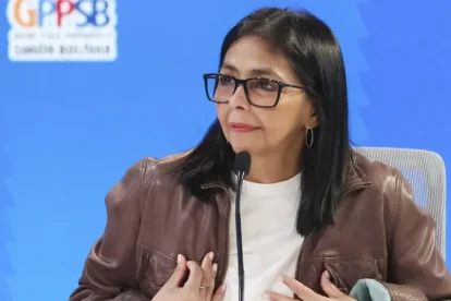 Delcy Rodríguez, presidenta interina de Venezuela tras la captura de Nicolás Maduro.