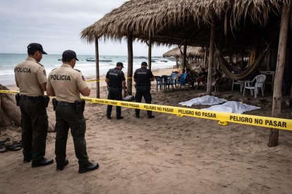 En una zona cercana a la playa de El Matal, en Jama, se registró el triple crimen