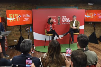 Se presentó el Tour del trofeo del Mundial que llegará a Quito.