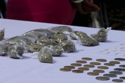 Los policías también incautaron droga en los domicilios allandos.