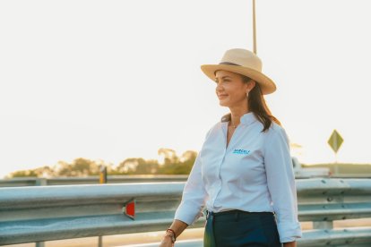 Marcela Aguiñaga, prefecta del Guayas.