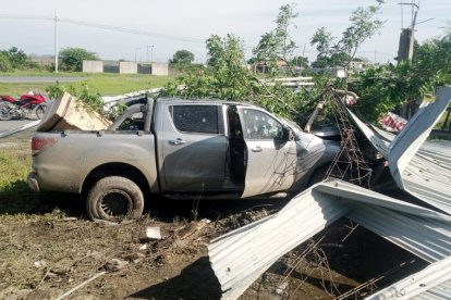 Así quedó el vehículo de Tucho Freire tras recibir 20 disparos.