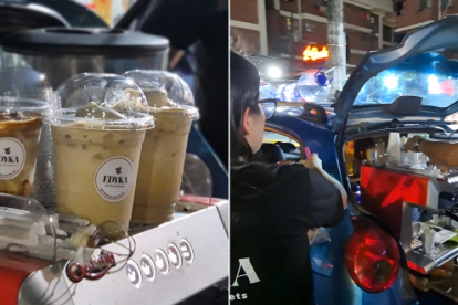 Edyka ofrece sabores como el latte de caramelo y el de ron.