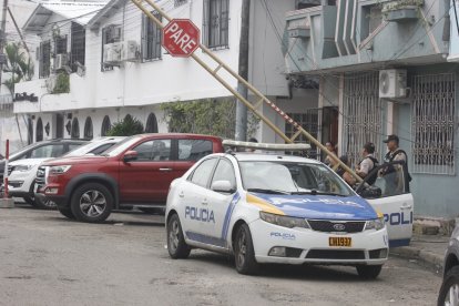 Escena del crimen en el sector de Sauces 6, al norte de Guayaquil.