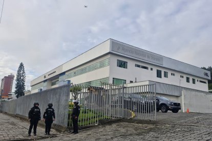 Operativo en la ANT, en Quito, este 30 de enero de 2026.