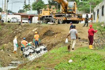 Este viernes se retiraron los tanques que contenían la sustancia.