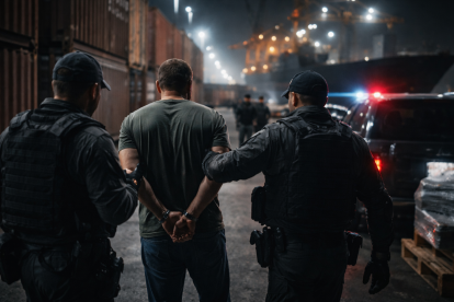 Recreación de un operativo contra redes criminales con alcance internacional.