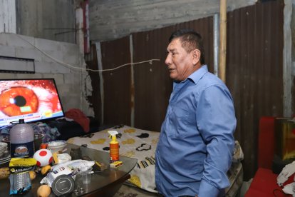 Así es el cuarto en el que Will pasa sus días. No ha podido trabajar desde el 16 de enero.