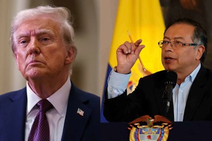 Donald Trump, Presidente de Estados Unidos y Gustavo Petro, Presidente de Colombia.