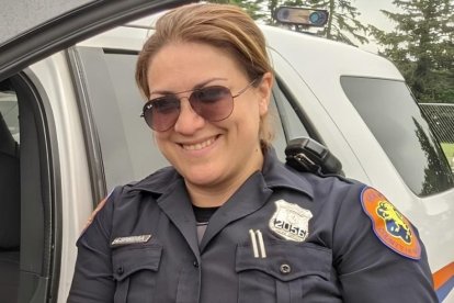 Patricia Espinoza, ecuatoriana que era Policía en Estados Unidos.