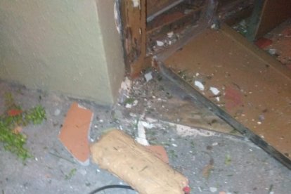 En el sitio encontraron objetos explosivos.