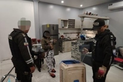 Agentes policiales retiraron el ocelote del inmueble.