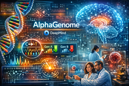AlphaGenome, la IA de DeepMind que analiza el ADN regulador y abre nuevas vías en oncología