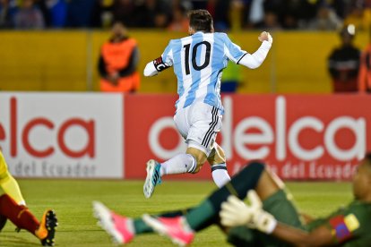 Esta fue la única ocasión en la que Messi le anotó a Ecuador de visita.