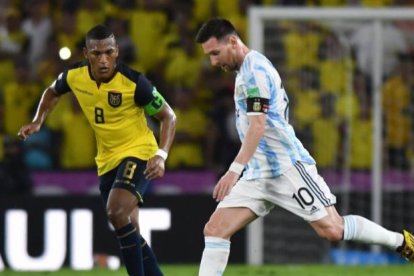 Esta fue la ultima ocasión que Messi jugó con Argentina en Ecuador en 2022.