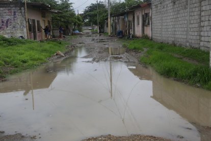 Vista del sector Los Tubos, en Durán, donde ocurrió un violento crimen que conmocionó a la comunidad.