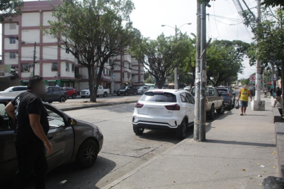 Vista del lugar del crimen en la ciudadela Sauces 5.