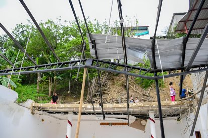 Este fin de semana continuaban con las tareas de limpieza.