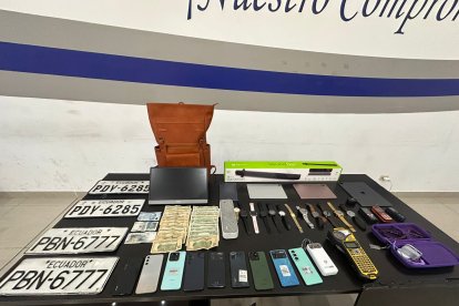 Estas son las evidencias que encontraron los policías durante los allanamientos.