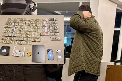 Aquiles Álvarez, alcalde de Guayaquil, al momento de su detención este 10 de febrero de 2026.